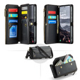 Чохол CASEME для Samsung Galaxy S24 FE, RFID Leather Wallet з плечовим ременем, чорний