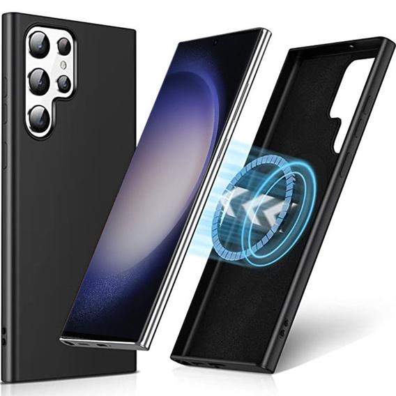Чехол до Samsung Galaxy S23 Ultra, Silicone MagSafe, чёрный