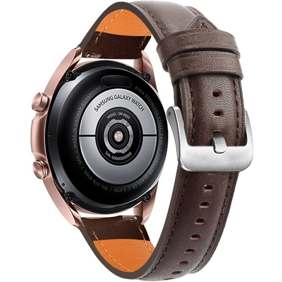 Шкіряний ремінець для Samsung Galaxy Watch 42mm - Coffee
