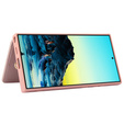 Чохол для Samsung Galaxy S24 Ultra, Leather Flower Card Slot, рожевий
