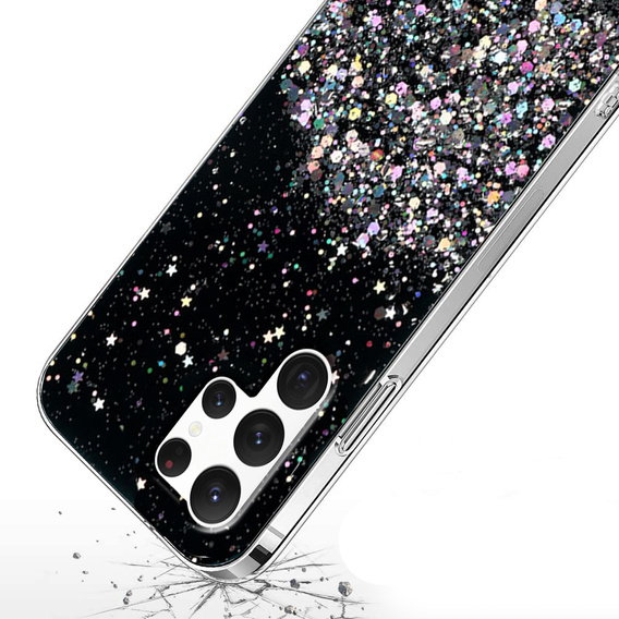 Чoхол до Samsung Galaxy S22 Ultra 5G, Glittery, чорний
