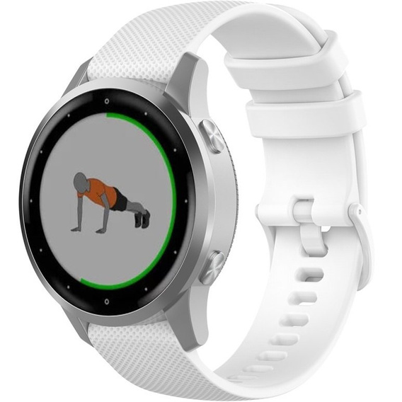 Силиконовый ремешок 18mm до Garmin Vivomove 3S / Vivoactive 4S, White