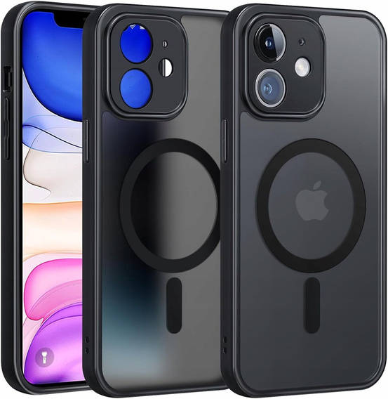 Чехол MagSafe для iPhone 12 / 12 Pro, Hybrid Matte Lens Pro, черный