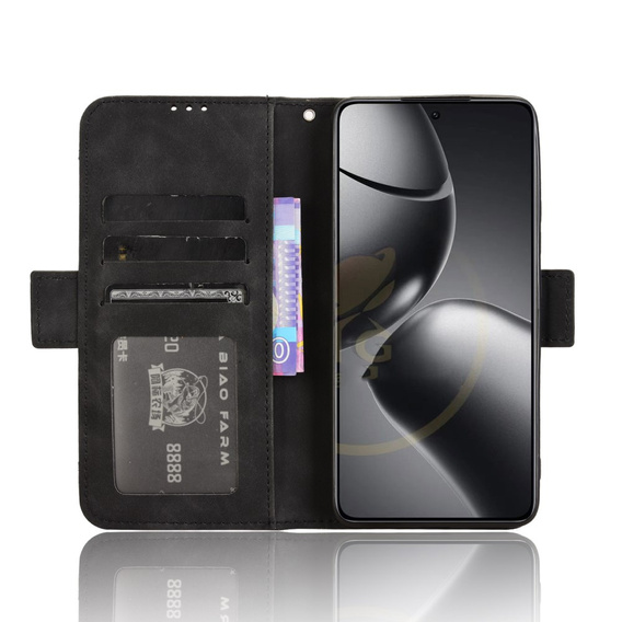 Футляр з клапаном для Xiaomi 14T Pro, Card Slot, чорний