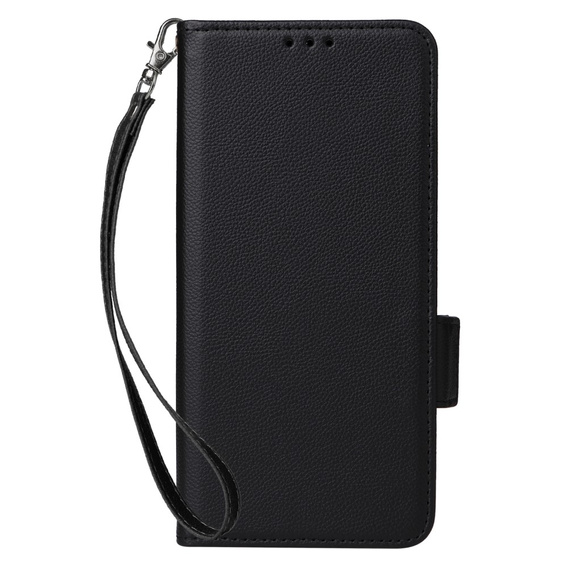 Чехол до HTC U24 Pro 5G, Wallet Litchi Leather, чёрный