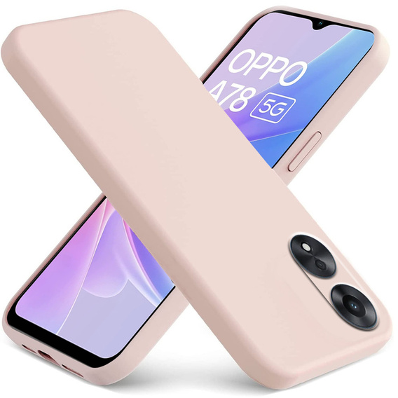 Чoхол до Oppo A78 5G, Silicone Lite, рожевий
