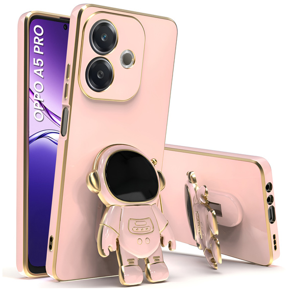 Чoхол до Oppo A5 Pro 5G, Astronaut, рожевий