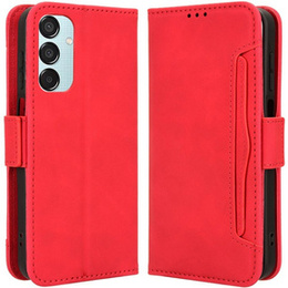 Футляр з клапаном для Samsung Galaxy M15 5G, Card Slot, червоний