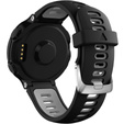 Силіконовий ремінець для Garmin Forerunner 22mm, Black/Grey