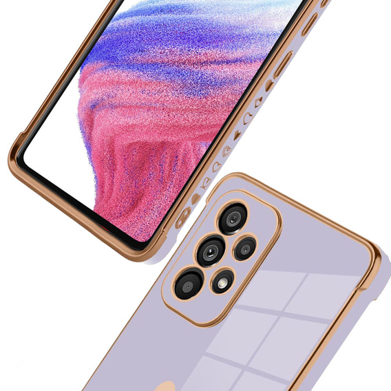 Чoхол до Samsung Galaxy A53 5G, Electro heart, фіолетовий