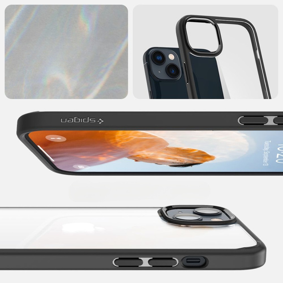 Чехол Spigen до iPhone 14, Ultra Hybrid, Мэтт чёрный