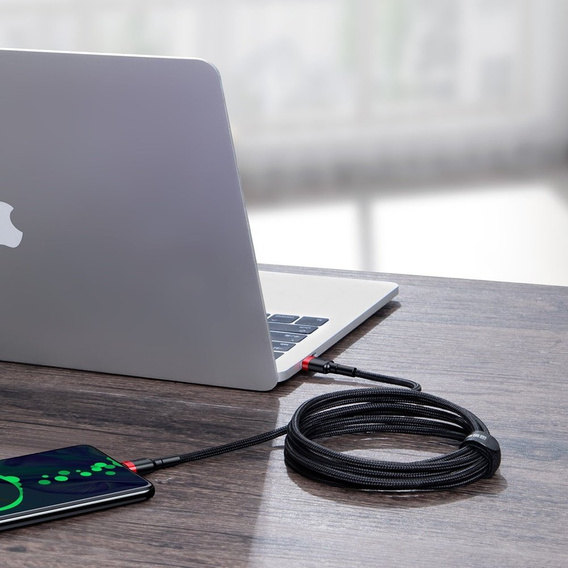 BASEUS Kaбель USB PD100W/QC3.0 Type-C 200cm - Red/Black