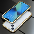 Чохол LUPHIE для iPhone 13, Armor Bumper, золотий