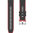 Силіконовий ремінець до Huawei Watch GT 2 Pro - Black / Red
