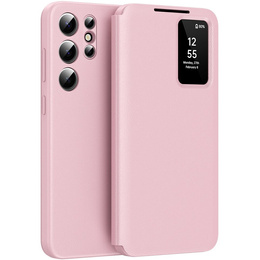 Фліп-чохол для Samsung Galaxy S24 Ultra, Smart View Wallet, рожевий