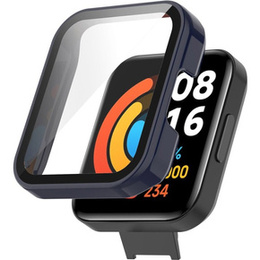 Чехол + стекло 2-в-1 для Xiaomi Redmi Watch 2 Lite, Dark Blue