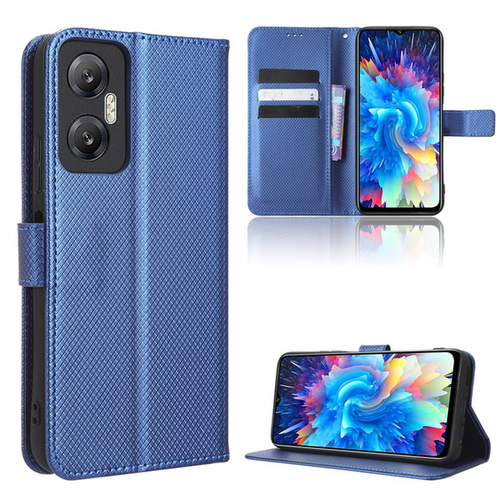Откидной чехол для Infinix Hot 20 5G, Wallet Smart Magnet Case, синий