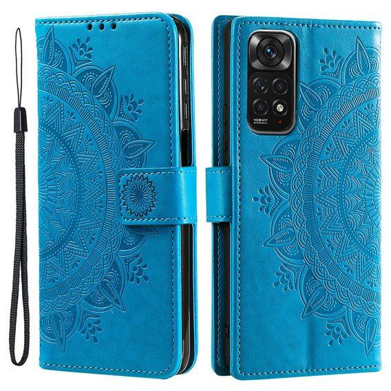 Чoхол Wallet до Xiaomi Redmi Note 11/11S, Mandala, Blue
