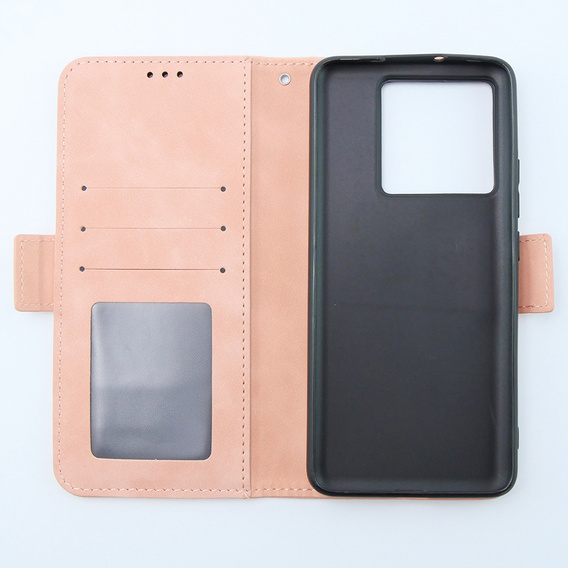 Откидной чехол для Xiaomi 13T / 13T Pro, Card Slot, розовый