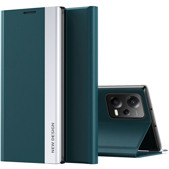 Чохол-книжка для Xiaomi Poco X5 5G / Redmi Note 12 5G, Side Magnetic, зелений