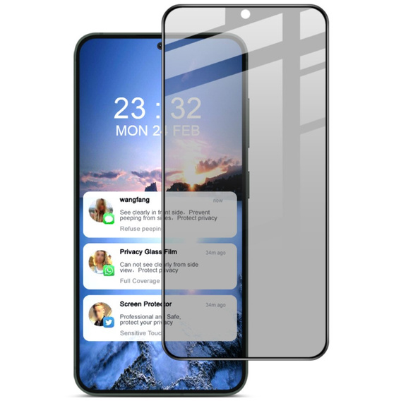 Загартоване скло IMAK Privacy для Samsung Galaxy S24+ Plus