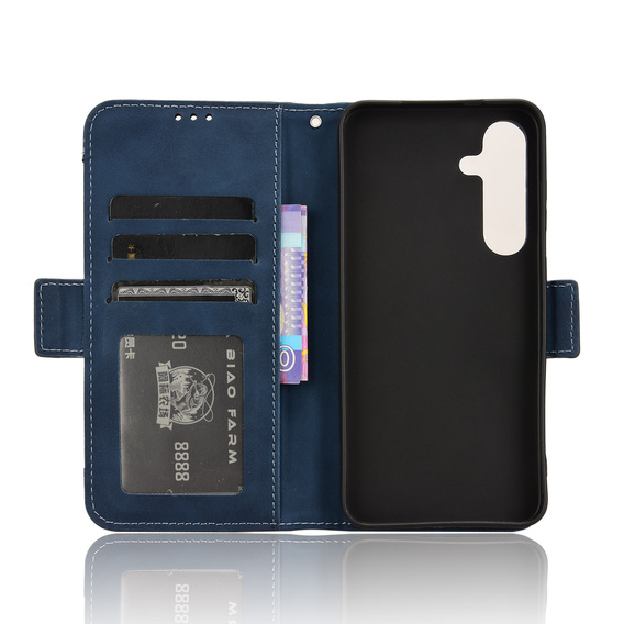 Откидной чехол для Samsung Galaxy S25 FE, Card Slot, темно-синий