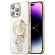 Чехол для iPhone 14 Pro, KINGXBAR Golden Dragon, для MagSafe, золотой