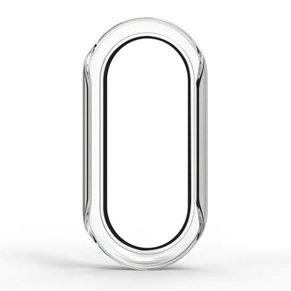 Чехол 2 в 1 + закаленное стекло для Xiaomi Smart Band 10 / 9 / 8, прозрачный