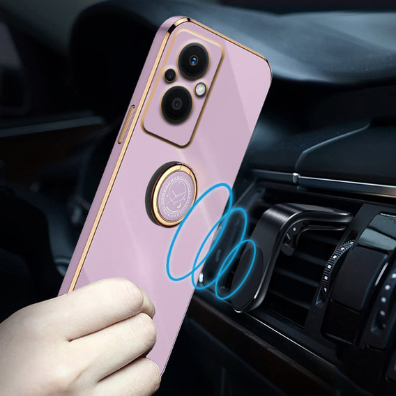 Чoхол до Oppo Reno7 Lite, Electro Ring, фіолетовий