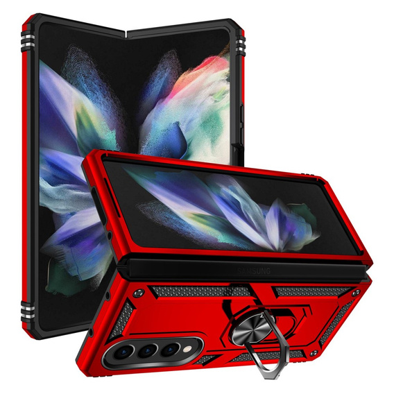 Броньований Чoхол до Samsung Galaxy Z Fold 4 5G, Nox Case Ring, червоний