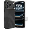 Чехол BENKS Kevlar для Samsung Galaxy S25 Ultra, для MagSafe, Carbon Fiber, чёрный