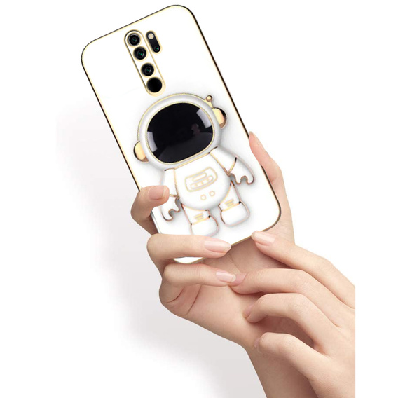 Чехол до Xiaomi Redmi Note 8 Pro, Astronaut, белый