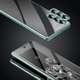 Чохол для Samsung Galaxy S23 Plus, Magnetic Dual Glass, зелений