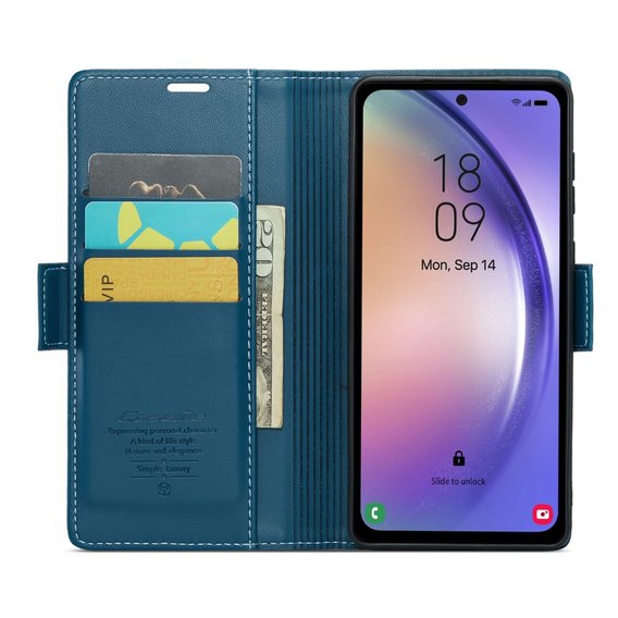 CASE фліп-чохол для Samsung Galaxy A54 5G, Litchi Wallet, м'яти