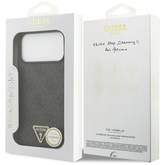 Чохол Guess 4G Triangle Logo MagSafe для iPhone 17 Pro Max