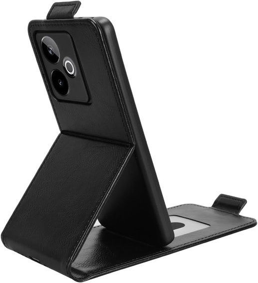 Откидной чехол для Realme GT 7 / 7T, Flip, чёрный