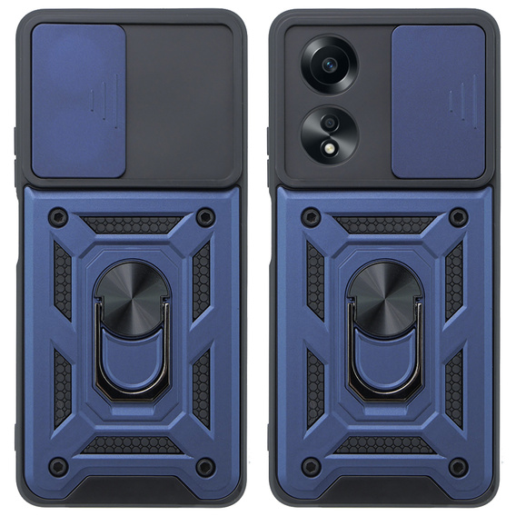 Чохол NOX Camera Slide Oppo A58 4G, CamShield Slide, синій