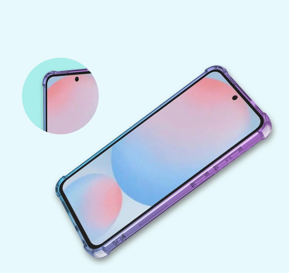 Чехол для Samsung Galaxy A56, Gradient Dropproof, Фиолетовый / синий