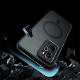 Чохол для Realme 14 5G / Realme 14T 5G, для MagSafe, ERBORD Matt Case, чорний + захисне скло