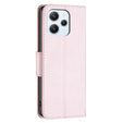 Откидной чехол для Xiaomi Redmi 12 4G, Wallet Litchi Magnet, розовый rose gold