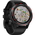 Накладка на безель для Garmin Fenix 6 / 6 Pro / 6 Sapphire,  Black/Red