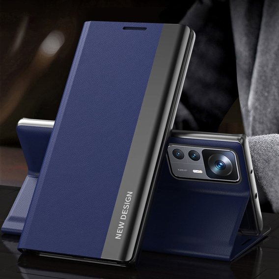 Чохол-книжка для Xiaomi 12T / 12T Pro, Side Magnetic, темно-синій