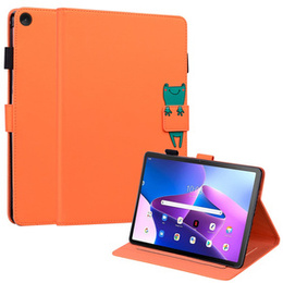 Чохол для Lenovo Tab M10 Plus 10.6 Gen 3, з клапаном, animal, помаранчевий