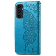 Откидной чехол для Samsung Galaxy S24 FE, Butterfly, синий