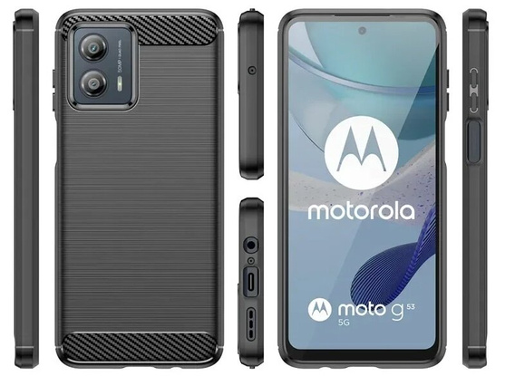 Чoхол до Motorola Moto E14, Carbon, чорний