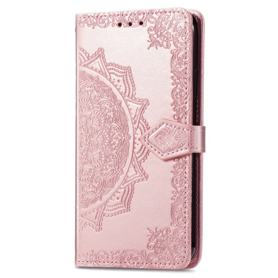Откидной чехол для Xiaomi Redmi 12C, Mandala, розовый rose gold