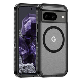 Чехол с рамкой для Google Pixel 8, для MagSafe, прозрачный / черный