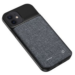 Чехол с батареей 6800mAh до iPhone 12 Mini, Oxford Cloth, Black