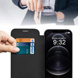 Чохол-книжка для iPhone 12 Pro Max, RFID Wallet MagSafe CamShield, чорний