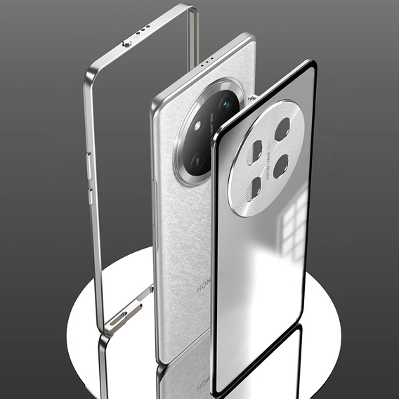 Чехол для Honor Magic 7 Lite, Frame Case, серебряный